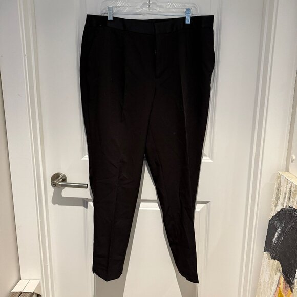 Women's Black Tuxedo Pants - Picture 1 of 4